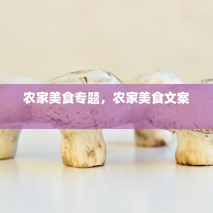 農家美食專題，農家美食文案 