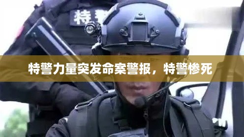 特警力量突發(fā)命案警報，特警慘死 