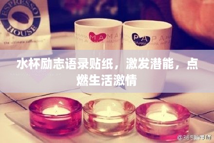 水杯勵志語錄貼紙，激發(fā)潛能，點燃生活激情