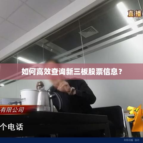 如何高效查詢新三板股票信息？