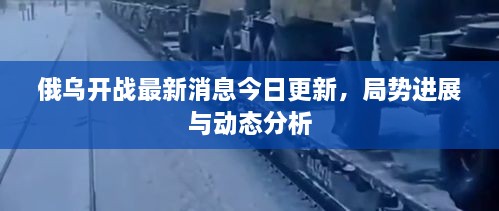 俄烏開戰(zhàn)最新消息今日更新，局勢進(jìn)展與動(dòng)態(tài)分析