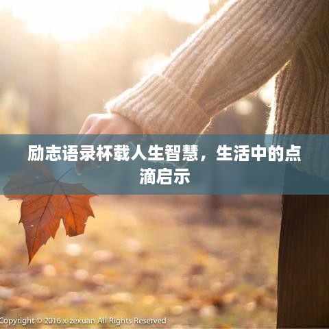 勵志語錄杯載人生智慧，生活中的點滴啟示